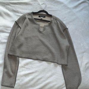 grey cropped sweater, Urban outfitters, never worn